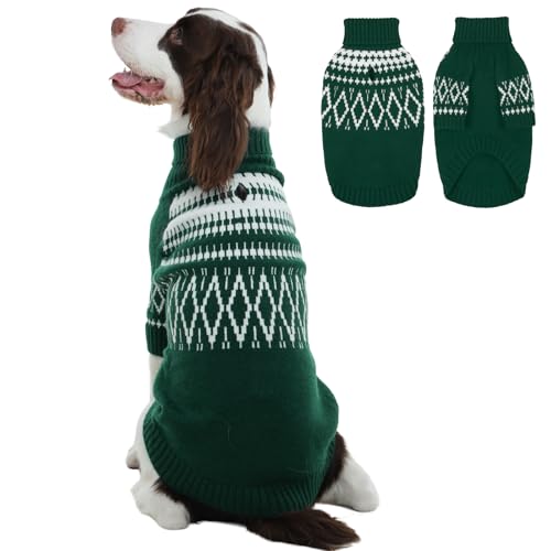 Pull chaud pour chien avec trou laisse protégeant du froid en taille XL