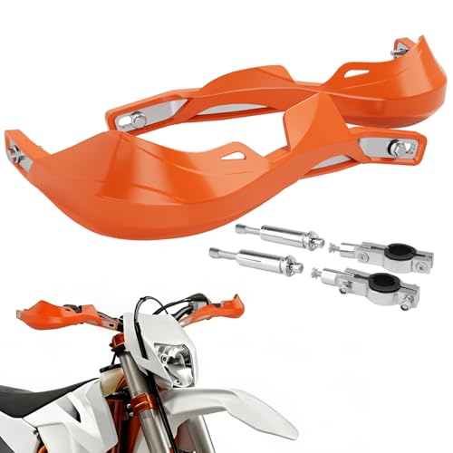 Protege Main Moto, Protection Main Moto pour Guidon Moto 22mm 28mm Surron Beta 50 CRF XR YZF XC KX 125 150 250 300 Ebike Quad Pit Bike Motocross Enduro-Orange