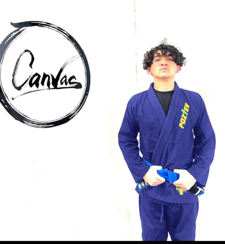 POZTEV Brazilian Jiu Jitsu Gi for Men & Women BJJ Gi Grappling Kimonos Preshrunk Lightweight Fabric Martial Arts Uniform