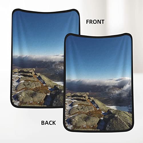 Couverture flanelle lit canapé bureau Mountain Peak Top durable