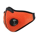 Masque anti-poussière, Riloer masque facial filtre anti-poussière pour le cyclisme moto moto vélo masque anti-pollution, demi-visage filtre anti-poussière