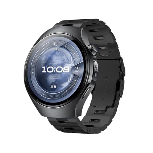 [LOKLNEYK] �ɓK������Huawei Watch 5 /4/ 4Pro /3/ 3Pro /46mm /GT5 Pro/ GT4 /GT3�ɓK������22MM�`�^�����^���X�g���b�v(Grey,For Huawei Watch 3-3Pro 46mm)