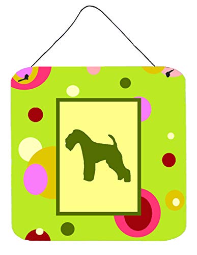 Caroline's Treasures CK1044DS66 Lakeland Terrier Wall or Door Hanging Prints Aluminum Metal Sign Kitchen Wall Bar Bathroom Plaque Home Decor, 6x6, Multicolor