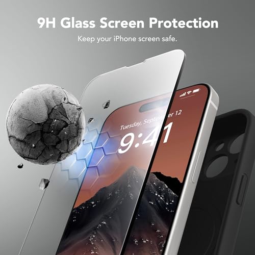 SuydanBox Magnetic for iPhone 15 Plus Case, Compatible with MagSafe, [Full Camera Protection][Screen Protector] Silicone Shockproof Protective Phone Case for iPhone 15 Plus 6.7", Black by SuydanBox - Image 3