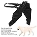 Dog Hip Brace Support for Torn Leg, Dog Knee Braces for Relieves Joint Pain,Better Recovery with Dog Knee Brace (HJ25 Rear Double Leggings Black M)