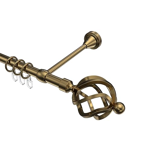 Wandlager Glatt Messing Massiv Glanz Für 28mm Gardinenstangen | 5505