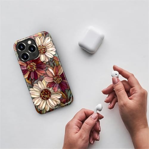 Coque iPhone 15 Pro protection hybride 2 en 1 polycarbonate durable fleur - 5