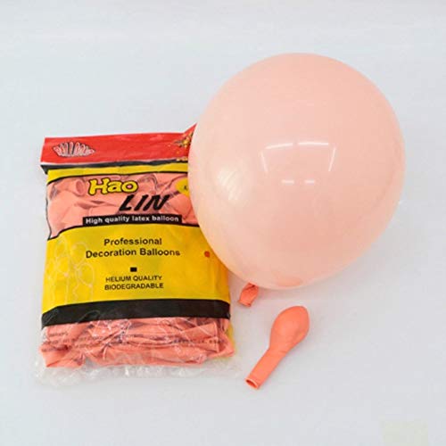 100pcs 10inch Latex Balloon Macaron Color Wedding Decoration Baloons Baby Birthday Party Valentine's Day Decor Balloon - (Color: Meat Pink, Ballon Size: 10inch)
