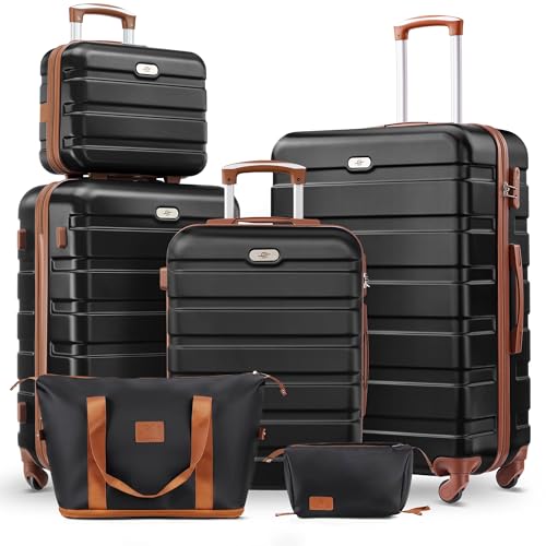 Suitour 6-Piece Luggage Set with Carry-on and Checked Bags
