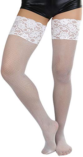 Image of ToBeInStyle Women's Thigh Highs With Smooth Silicone Lace