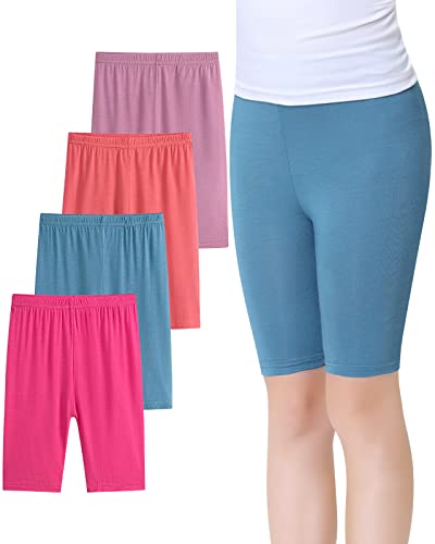 Shorts Cycliste Fille Domee - Lot De 3 - Coton Extensible été - Taille Haute élastique