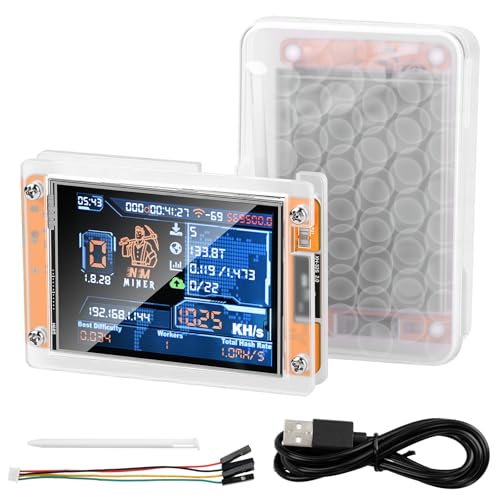 ESP32 Development Board Bitcoin Miner NerdMiner V2 ESP32 WiFi Bluetooth Dual-Core 240MHz MCU with 2.8" Touch Screen, Support Camera WiFi Image Upload for DIY Secondary Development Projects - Image 6