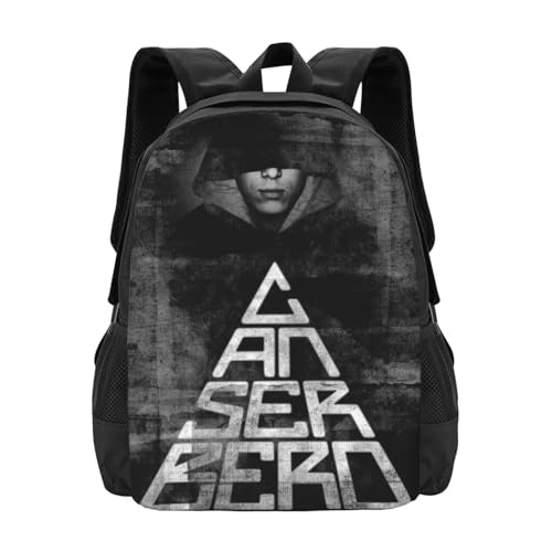 Canserbero Backpack,3d Print Laptop Backpack Lightweight Casual Daypack Bookbag 16.5 In, Black