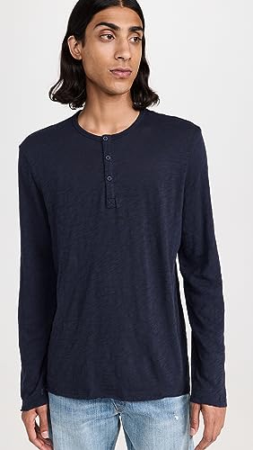 ATM Men's Destroyed Wash Henley2
