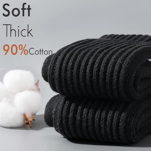 Image of HONGTEYA Slouchy Crew Socks For Women,Scrunch Cotton Cozy Workout Socks