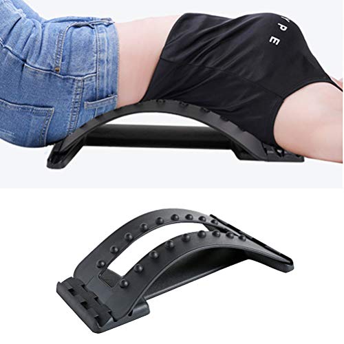 Ferramenta de alongamento lombar PRETYZOOM Esticador de coluna, almofada nas costas, corretor de col