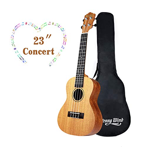 Ukulele Mahogany Ukuleles for Beginner Ukulele Pack Concert Ukulele Starter Kid Guitar 23