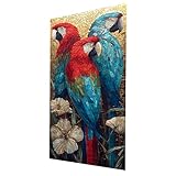 5D DIY Diamond Painting Perroquet Bricolage Adultes Peinture au diamant Kit Point de Croix Broderie Animal Diamond Painting Enfants 140 x 70 cm Diamants Tableaux Décoration Salon Moderne Cadeau GYL