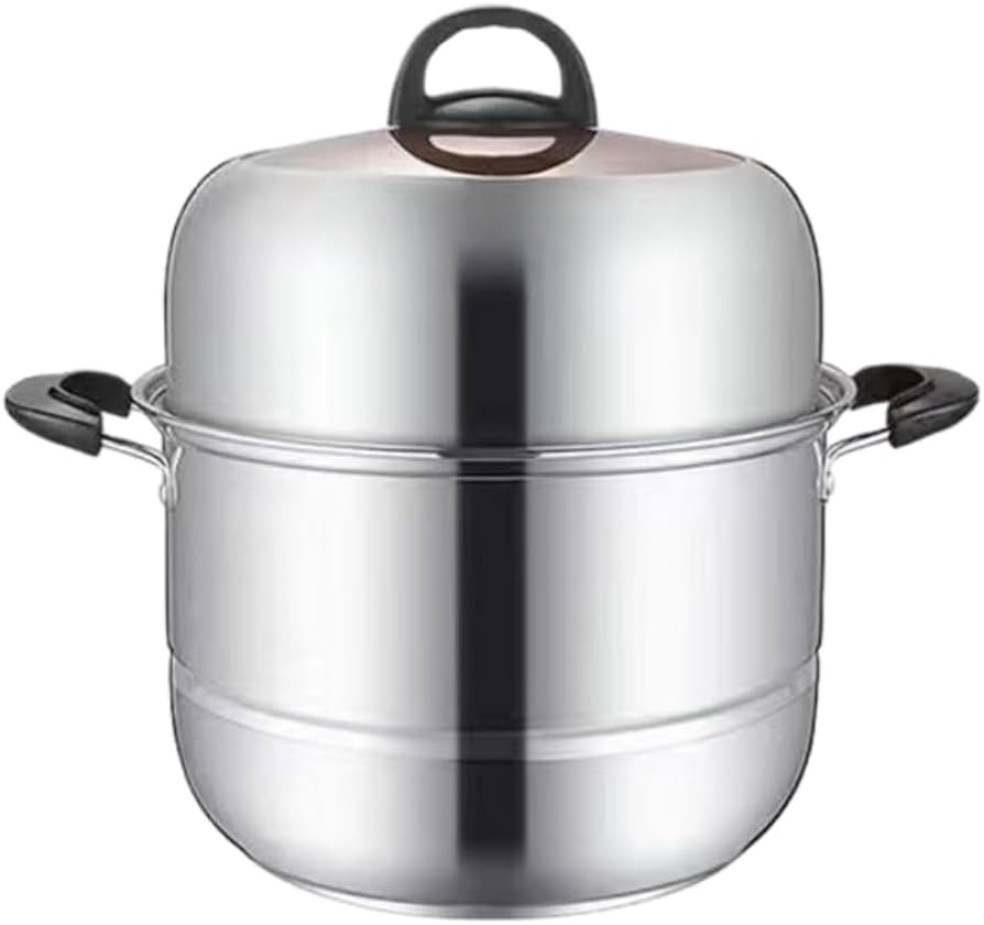 業務用ステンレススチール 3段蒸し器 dショッピング |3段蒸し器 30cm IH対応 だんらん ガラス蓋付き 3