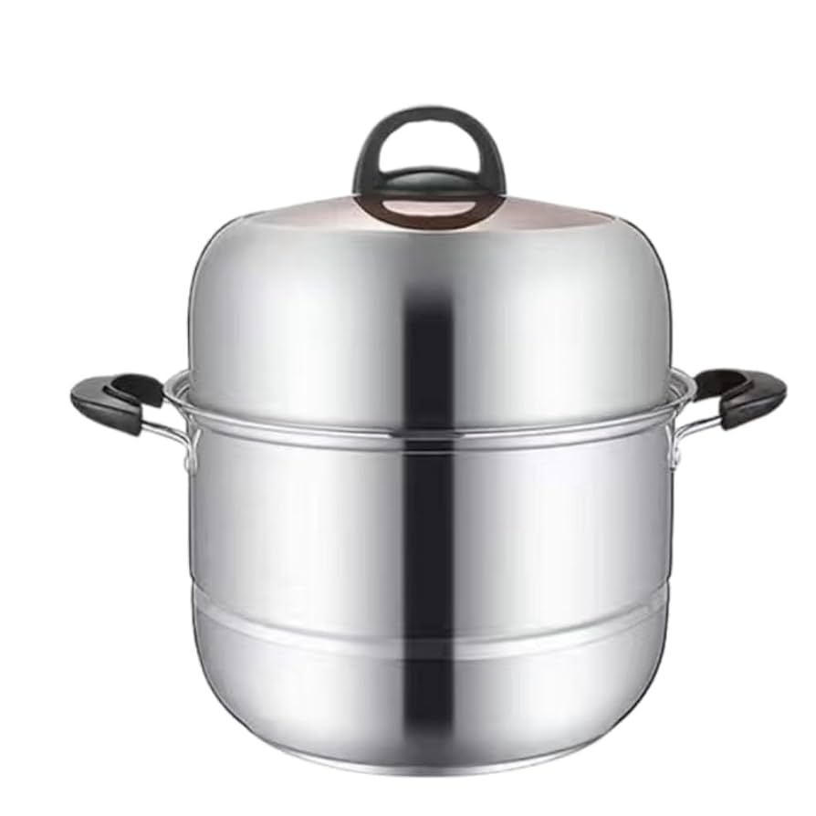 【中古】ステンレス製 業務用 蒸し器 3段 大型 蒸し鍋 即買い❌ 中古】ステンレス製 業務用 蒸し器 3段 大型 蒸し鍋 即買い