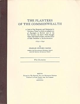 Hardcover The Planters of the Commonwealth 1620-1640 Book
