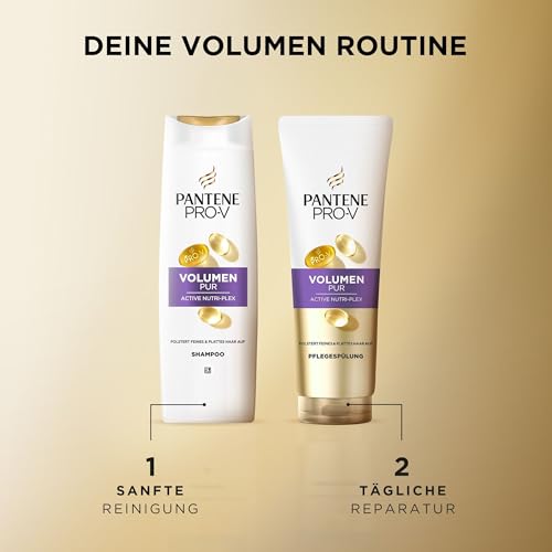 Pantene Pro-V Volumen Pur Shampoo für Feines Haar 1000ml Pumpspender – Ansicht 4