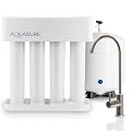 Aquasure Premier 4-Stage RO Reverse Osmosis Under Sink Drinking Water Filtration System | Removes 99% of Contaminants | 75 GPD, Leak-Proof, Quick Change Filters, with Tank & Brushed Nickel Faucet