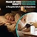 Wireless Bed Alarm for Elderly Adults - 400FT Long-Range Under & On Mattress Sensor Pad & Pager - Early & Exit Alarm Modes, Replaceable Battery, Fall Prevention for Dementia Patients and Alzheimers