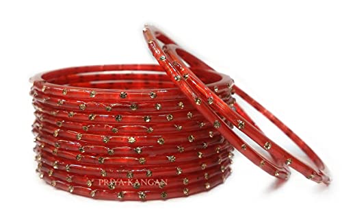 Indian Traditional Glass Bangles Pack of 12 Small Size