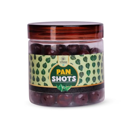 Image of VILAAS Pan Shots Mukhwas Candy Balls 100GM | Refreshing Paan Flavour Laddu Candy | Traditional After-Meal Mouth Freshener | Sweet & Aromatic Paan Treat | Ready to Eat Snack