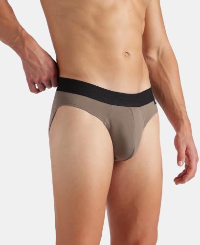 Image of Jockey US59 Men Super Combed Cotton Elastane Stretch Solid Brief