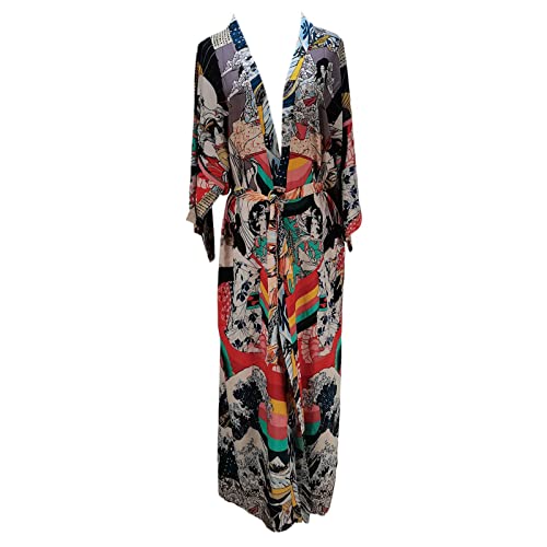 Robe de plage longue ouverte devant pour couvrir votre maillot de bain