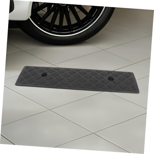 Rampas para bordillo de goma resistente al desgaste, portátiles y de alta resistencia, 2 piezas, para automóviles, motocicletas y sillas de ruedas, con superficie antideslizante y reducción de vibraciones, para escaleras, pendientes y puertas miniatura 6