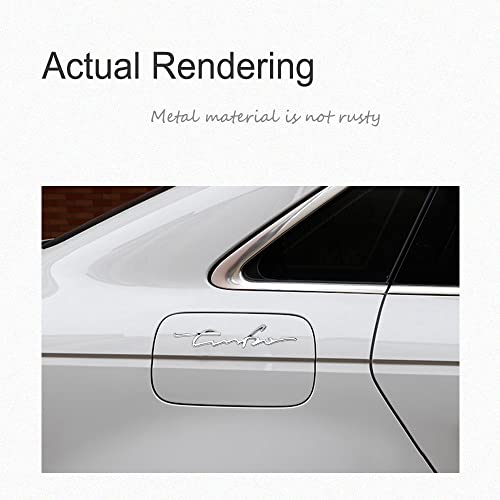 Image of Metal Car 3D Metal Turbo Sticker for Car Sticker, 3D Metal Turbo Sticker for Car, Car Turbo Emblems, 3D Premium Car Side Fender Rear Trunk Emblem Logo Badge Decals for All Cars (Sliver)