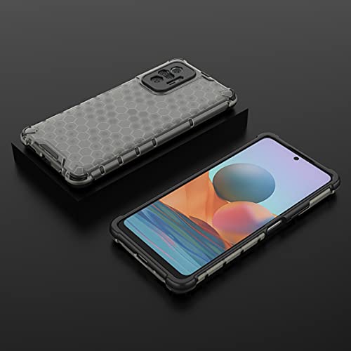 Image of Glasgow Back Case Cover Designed for Mi Redmi Note 10 Pro - Black