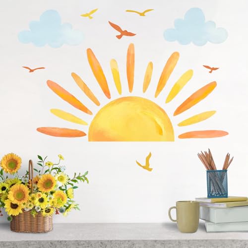 Vinilos Decorativos Mfault Boho Sunshine Birds 35x12 in miniatura 3