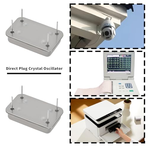 ECSiNG 2Pcs Rectangular 4P 28.37516MHz Direct Plug Crystal Oscillators Compatible with Commodore Amiga 500 500 Plus 600 2000 3000 4000