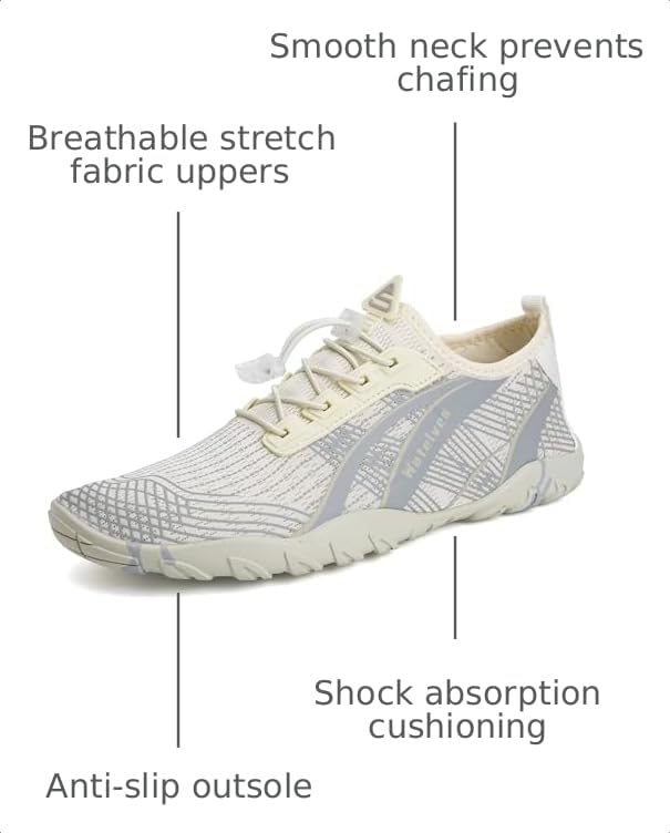 Image of WateLves Water Shoes Mens Womens Beach Swim Shoes Quick-Dry Aqua Socks Pool Shoes for Surf Yoga Water Aerobics