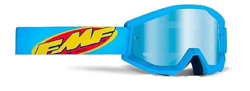 PRORACER Gafas Mascarilla FMF POWERCORE de Motocross pitbike esqui snowboard (Azul)