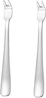 BESPORTBLE 2 Peças Garfo De Carne Acessórios De Acampamento Acessórios De Grelha Para Churrasqueira Externa Garfo De Festa De Casamento Garfo De Cozinha Garfo De Bolo De Aço Inoxidável Garfo