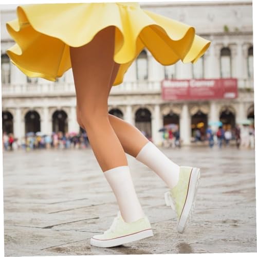 Calcetines imprimibles sublimación Mipcase pack 6 pares de algodón transpirable blanco unisex 3