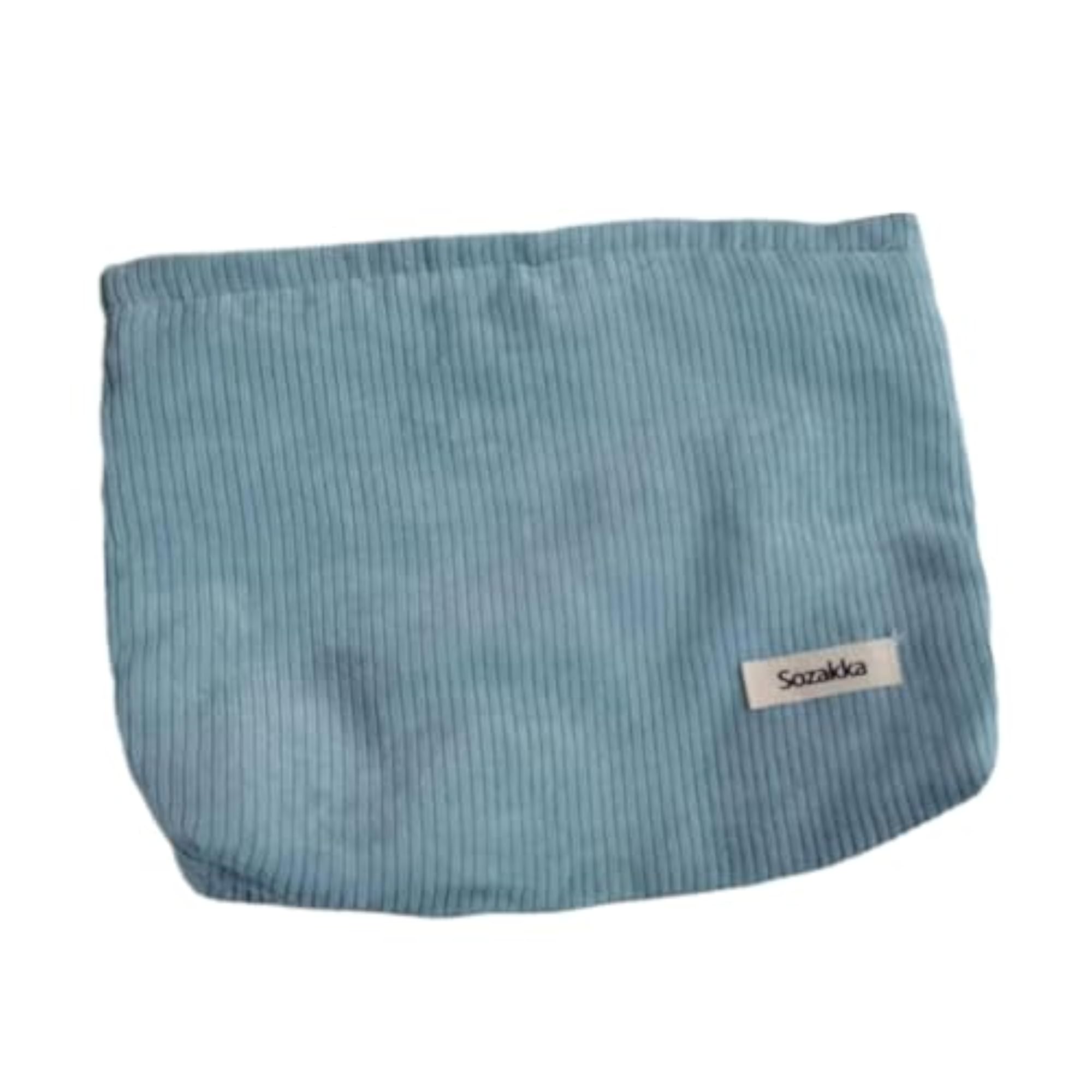 Corduroy Cosmetic Bag, Large Capacity for Makeup