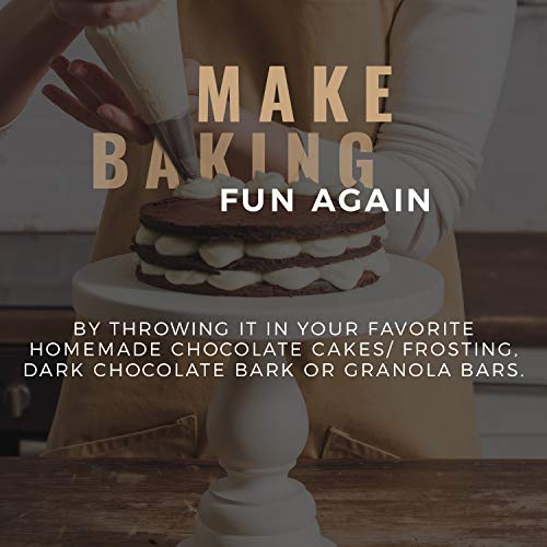 Cacao Powder Organic - 1 Pound - Unsweetened Premium Grade Superfood (Raw) - Usda & Vegan Certified - Perfect For Keto, Breakfast, Hot Chocolate, Baking & Ice Cream. (Cacao Powder (1 Lb)) #TOP5