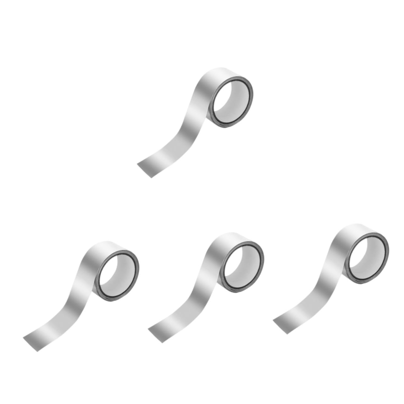 UKCOCO 4rouleaux Ruban Adhésif Aluminium Ruban Aluminium Conducteur Pour Isolation Thermique Et Étanchéité Haute Adhérence Et Protection La Chaleur