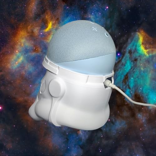 Suporte Para Echo Dot Alexa 4 e 5 Geração - Tema Geek - Branco