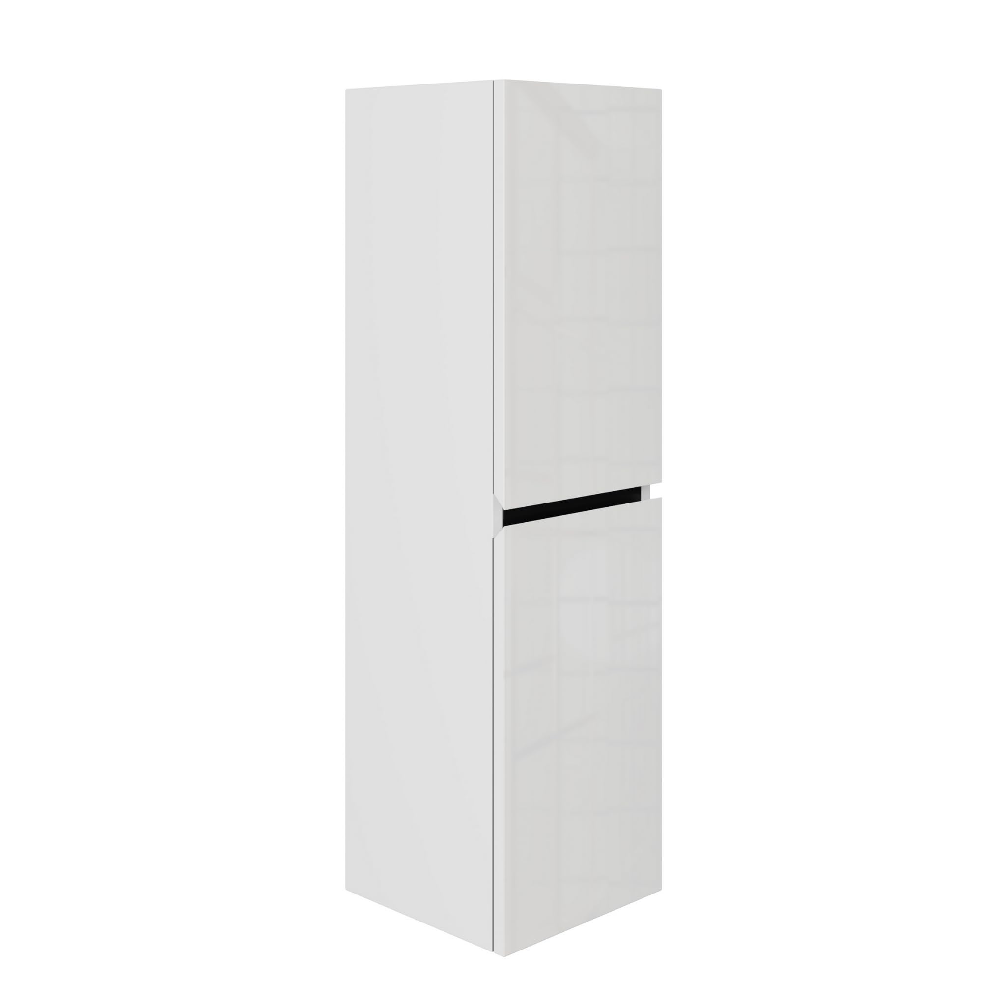 Badezimmer Hochschrank 30cm Breit Venus Weiß 114,5 x 30 x 32 cm| Softclose-Türen | unsichtbaren Griffen | Badezimmerschrank Badschrank Badhochschrank Badregal