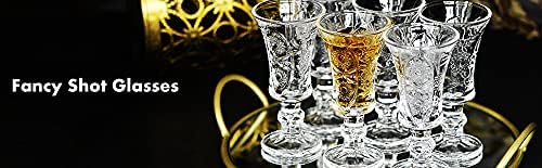 Shot Glasses, 1.5oz Shot Glasses Set of 6/Cordial Glasses/Sherry Glasses - Image 4