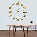 WAXB Orologio Parete Fai Te Fai Te Lupo Che Ulula Grande Orologio Parete Design Moderno Diverso Lupo Posa Decorazioni Casa Orologio Parete Gigante Senza Cornice Regalo Amante Lupo