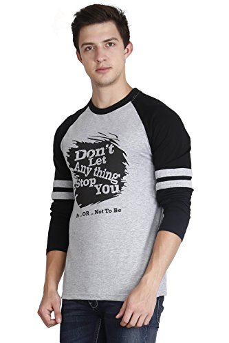 Image of FLEXIMAA Men's Cotton Round Neck Printed Full Sleeve T-Shirt