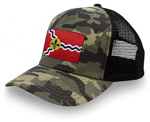 Image of International Tie City Hat for Men and Women, Adjustable Snapback Trucker Baseball Cap with Embroidered Patch